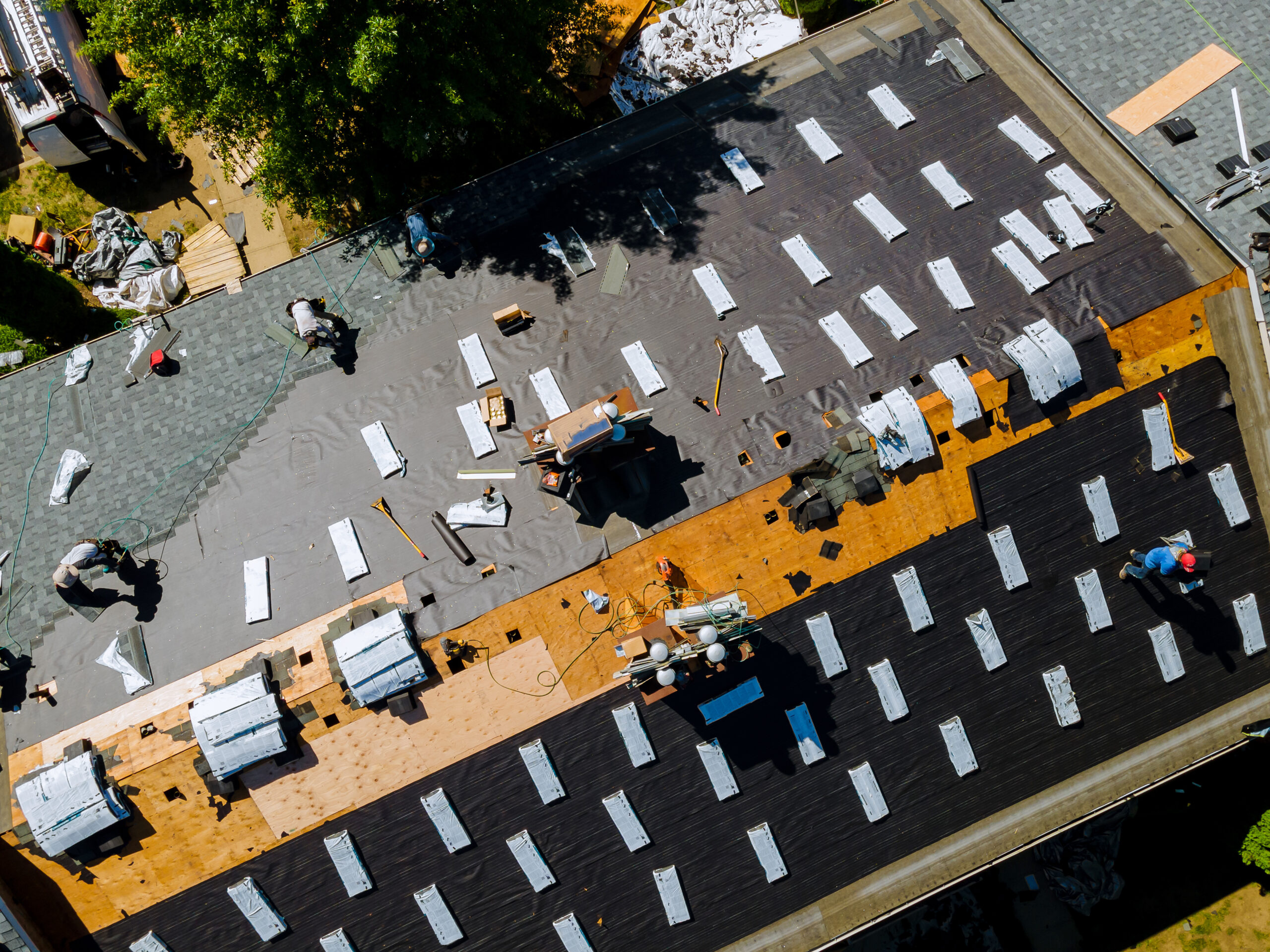 Image of a new professional roof installation in Albuquerque